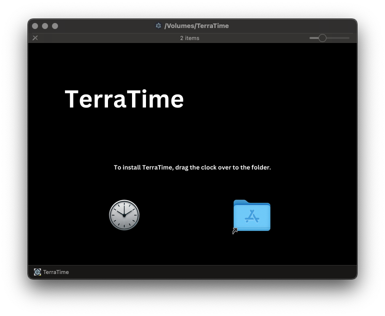 Terratime DMG Installer Background